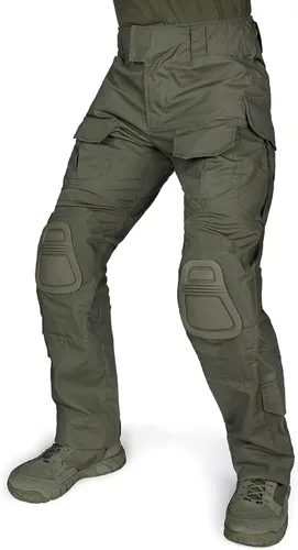 IDOGEAR Pantalones de combate G3 Camo Pantalones con rodilleras Pantalones tácticos para hombre, múltiples bolsillos con gancho y bucle ajustador