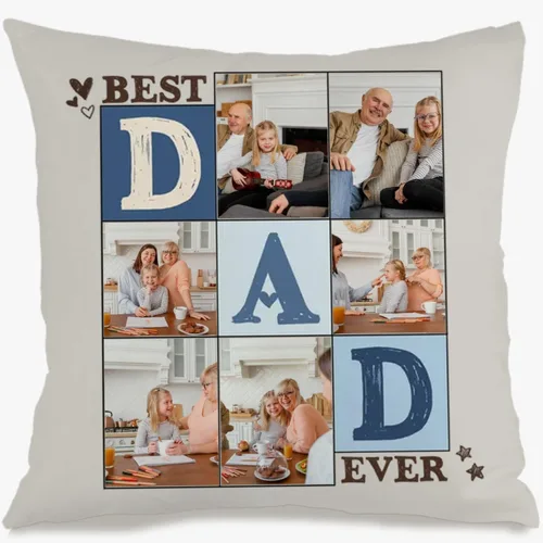 Miniatura 10 de Customizable Pillowcase with 6 Images and Text Dedicated to Mom, Decorative Cushion offering a Warm Gift for Anniversaries Birthdays Christmas or 6