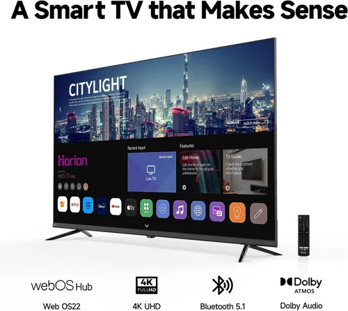 Miniatura 2 de HORION Smart TV de 65 pulgadas, televisor LED 4K UHD con WebOS 22, televisión ultra delgada con megacontraste, HDR10, Dolby Audio, Streaming Live