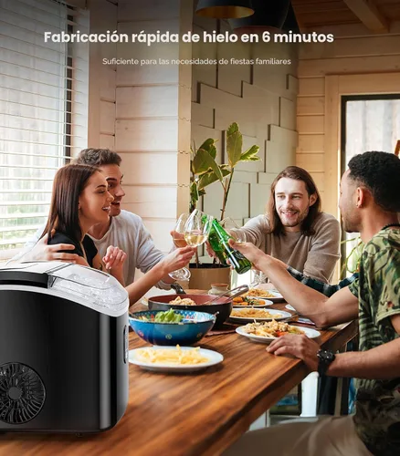 Miniatura 5 de Máquina de hielo Nugget para encimera, Silonn máquina de hielo de pellets masticables con función de autolimpieza, 33 libras/24H máquinas de hielo