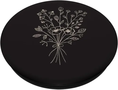 Miniatura 2 de PopSockets PopSockets intercambiables con diseño de flores silvestres beige arena bronceada