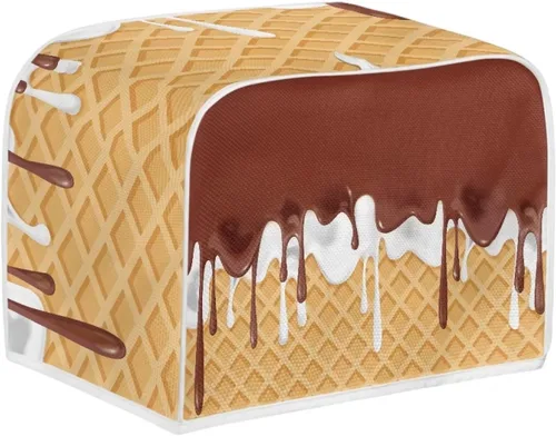 Miniatura 36 de Dolyues Beach Toaster Cover 2 Slice Universal Size Microwave Oven Dustproof Cover Women Gift Small Bread Cover with Portable Handle