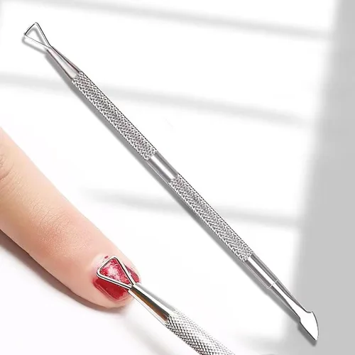 Miniatura 3 de Kit de removedor de esmalte de uñas de gel con 10 clips de removedor de esmalte de uñas rosa con tapa, botella dispensadora, empujador de cutículas