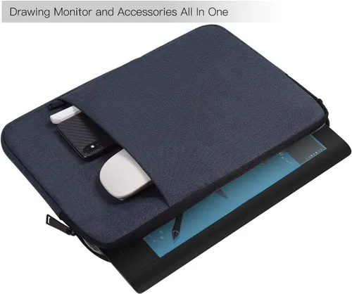 Miniatura 3 de Funda protectora para tablet HUION Inspiroy H1060P/Kamvas 13/H950P, Wacom Intuos Pro M/Wacom One 14, color azul marino
