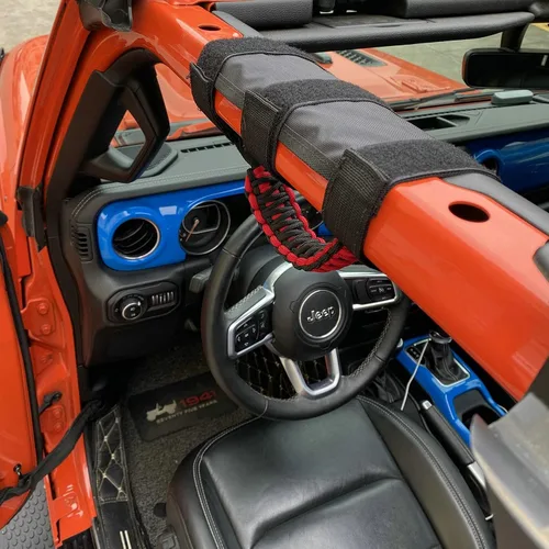 Miniatura 6 de 4 asas de agarre de barra antivuelco compatibles con Jeep Wrangler JLU JK JKU TJ YJ LJ JT JL y Gladiator JT 1987-2021 UTV y ATV, se adapta a barras