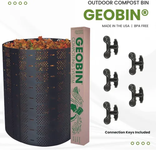 Miniatura 2 de GEOBIN - Contenedor de compostaje de 246 galones, expandible, fácil de montar, fabricado en los Estados Unidos (verde)