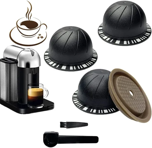 Miniatura 9 de 100 tapas de papel de aluminio para cápsulas Vertuo, láminas de papel de aluminio compatibles con cápsulas de café Nespresso 57mm