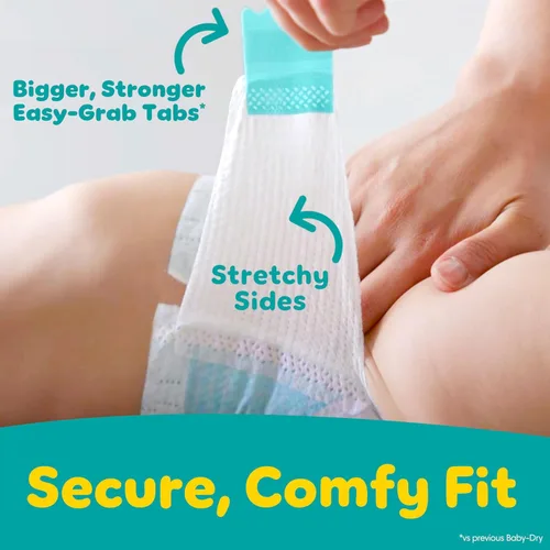 Miniatura 6 de Pampers Pañales - Baby Dry - Tamaño 6, 64 unidades, pañal desechable absorbente para bebés (el embalaje puede variar)