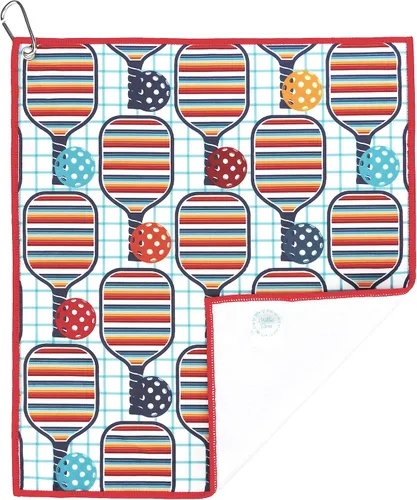 Miniatura 3 de Millie Rose - Toallas de pickleball con estampados de moda, bonitas toallas atléticas de microfibra y algodón de 15 x 17 pulgadas con clip de Arco