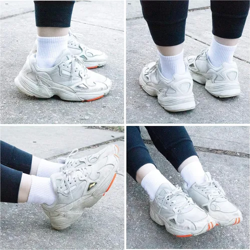 Miniatura 4 de NevEND Paquete de 6 calcetines deportivos de algodón para mujer con acolchado grueso y transpirable, Blanco
