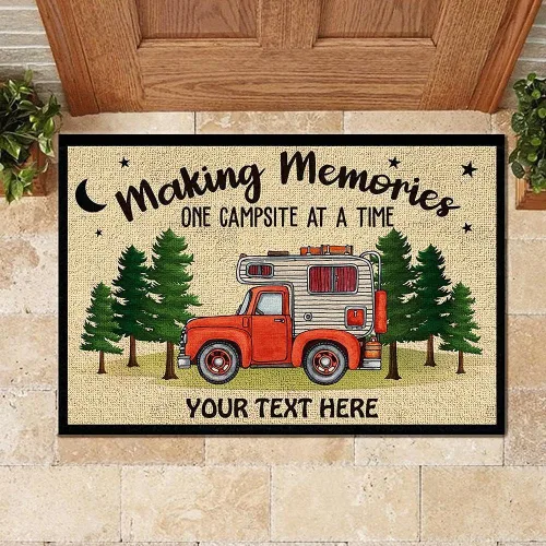 Miniatura 4 de Felpudo personalizado para cámper, decoración de casa rodante para interiores y exteriores, tapete de campamento personalizado para interiores