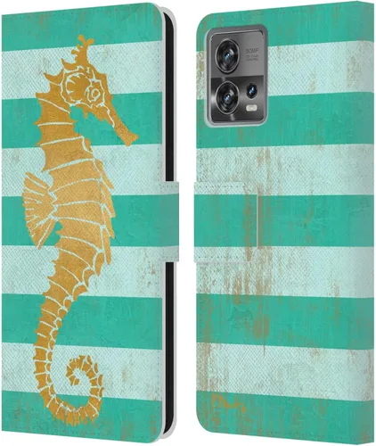 Miniatura 16 de Head Case Designs Officially Licensed Paul Brent Agate Mermaid Coastal Leather Book Wallet Case Cover Compatible with Motorola Moto Edge 30 Fusion