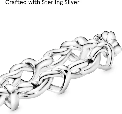 Miniatura 4 de Pandora Knotted Hearts Ring - Symbol of Unbreakable Love - Promise Ring for Women - Layering or Stackable Ring - Gift for Her - Sterling Silver