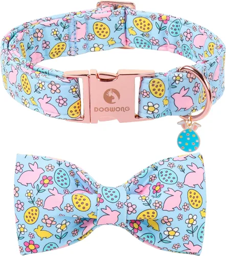 Miniatura 48 de DOGWONG Collar de perro arcoíris con bonito lazo para el Mes del Orgullo LGBT - Collar ajustable y cómodo para perros grandes, medianos y pequeños