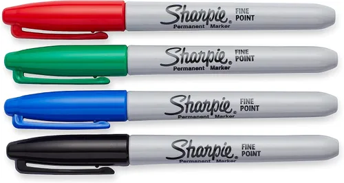 Miniatura 2 de Sharpie Marcadores permanentes, punta fina, magenta, paquete de 2 (1765443)