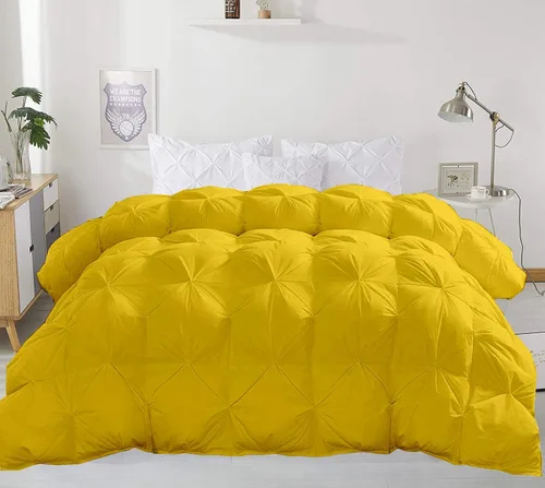 Miniatura 25 de Juego de ropa de cama plisada de 3 piezas de 100% algodón (edredón + 2 fundas de almohada), tamaño individual