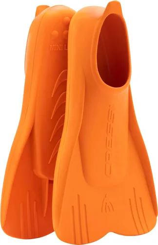 Cressi Aletas de natación flotantes cortas para aprender a nadar - Para niños de 1 año en adelante - Mini Light: diseñadas en Italia Naranja