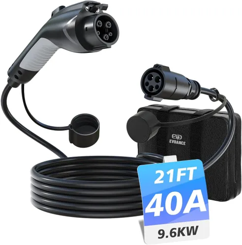 Miniatura 13 de EVDANCE Cable de extensión J1772, cable de extensión de cargador EV 32A, cable de carga de 21 pies para vehículo eléctrico de 110 V-240 V