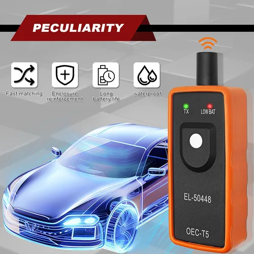 Miniatura 5 de Monitor de presión de neumáticos automotriz GM - Herramienta de restablecimiento de sensor de neumáticos, accesorios para auto EL-50448 compatibles