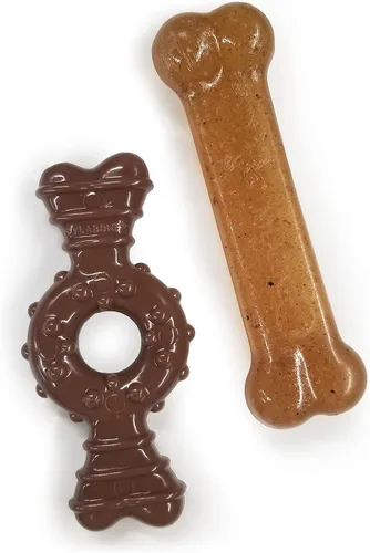 Miniatura 13 de Nylabone - Juguete masticable en forma de anillo para cachorros, juguetes para la dentición de cachorros, juguetes de enriquecimiento para Anillo