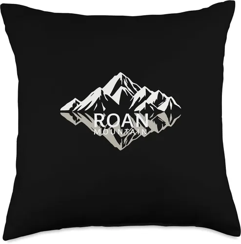 Miniatura 4 de HMW Roan Mountains with trees Roan Mountain - Almohada de 16 x 16 pulgadas, multicolor