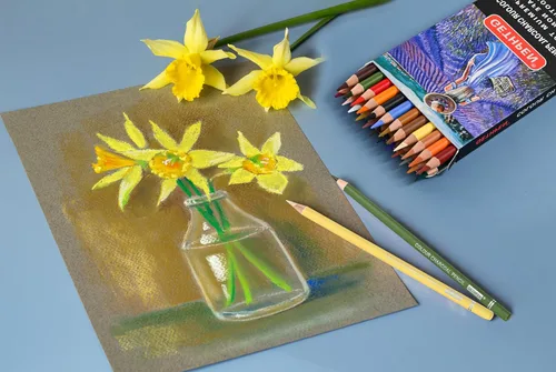 Miniatura 5 de GETHPEN Lápices de pastel, juego de lápices de carbón coloreados para dibujo, lápices de color tono de piel, lápices de carbón para dibujo, lápices