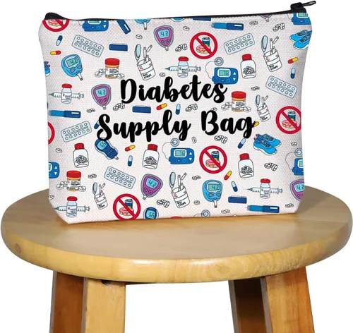 Miniatura 7 de G2TUP Kit de supervivencia para diabetes, bolsa de suministro para diabetes, bolsa de maquillaje, regalo para enfermedades crónicas, Suministro