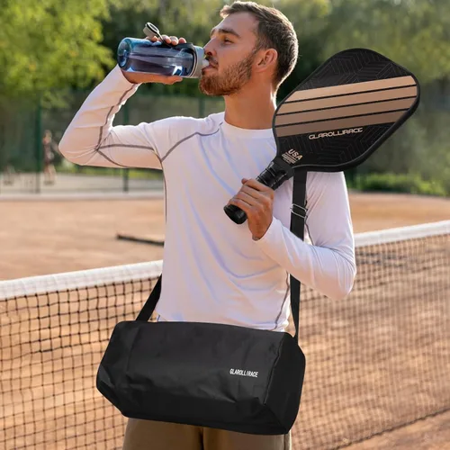 Miniatura 5 de Juego de 2 palas de pickleball 4 raquetas de pickleball, juego de pickleball aprobado por USAPA, superficie de fibra de vidrio fibra de carbono