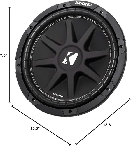 Miniatura 9 de KICKER 40c124 12" 300 vatios solo 4-ohmios SVC subwoofer de audio para coche
