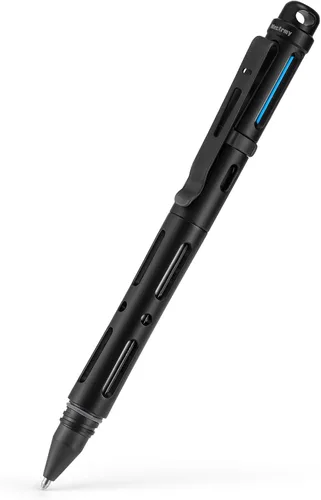 Miniatura 10 de MecArmy TPX8 Mini bolígrafo táctico de titanio y latón con llavero táctico con llavero 1 D (latón)