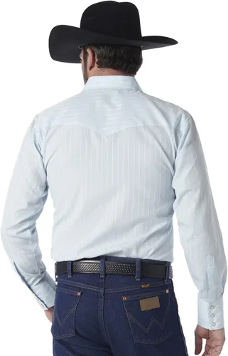 Miniatura 22 de Wrangler Camisas deportivas de manga larga con botones a presión y dos bolsillos para hombre