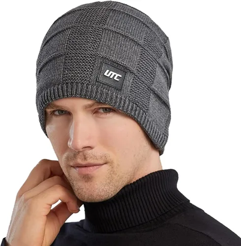 Miniatura 7 de Tillonetiy Mens Beanie Hat Winter Hat - Casual Knit Skull Hat Warm Thick Fleece Socks Hat Womens Beanie Hat