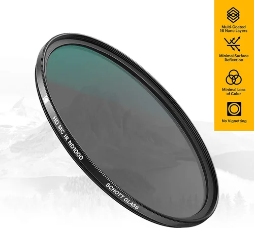 Miniatura 3 de KODAK Filtro Schott Glass IR de 2.638 in de densidad neutra 1000 Super Slim Impermeable Pulido Nano Multi-Coated 16 capas Previene