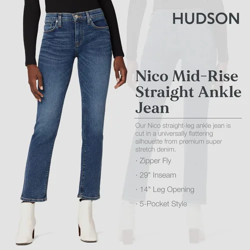 Miniatura 2 de HUDSON Women's Nico Midrise Straight Jean Rp