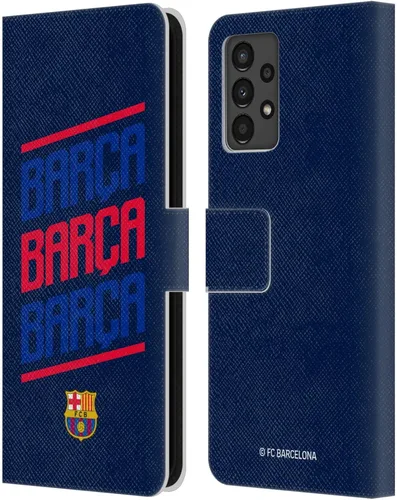 Miniatura 27 de Head Case Designs Funda de piel con licencia oficial del FC Barcelona Barca Crest Graphics para Samsung Galaxy A06 4G