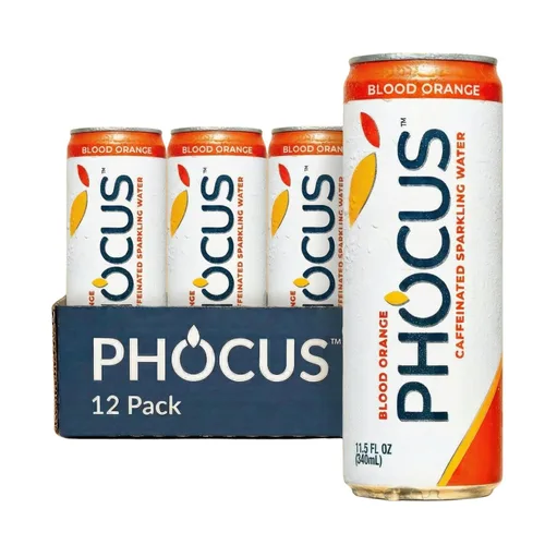 Miniatura 9 de Phocus Energy Boost, manzana crujiente Sin azúcar 75 mg de cafeína + L-teanina 0 calorías Sabores naturales y edulcorantes 11.5 onzas