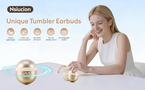 Miniatura 2 de Auriculares de dormir más pequeños para dormir de lado, [versión actualizada 2026] Auriculares inalámbricos ultra cómodos y ligeros para orejas