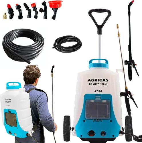 Miniatura 8 de Pulverizador de bomba manual de 0.5 galones, rociador de jardín de presión de 2 litros, rociador de malezas manual con boquilla de latón ajustable