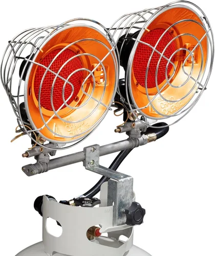 Avenger FBDTP30 Calentador de Infrarrojos con Tapa de Tanque para Exteriores, para Uso con Tanques de Gas Propano para Acampar, Patios y Más,