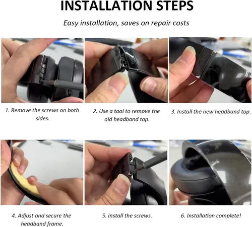 Miniatura 5 de Studio Pro - Piezas de repuesto para diadema compatibles con Beats Studio Pro 2023 (modelo A2924)/Studio 3 (modelo A1914), accesorios de reparación