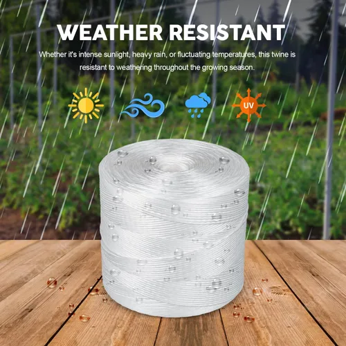 Miniatura 8 de Cordel de tomate 6300 pies - Cuerda de polipropileno resistente blanco