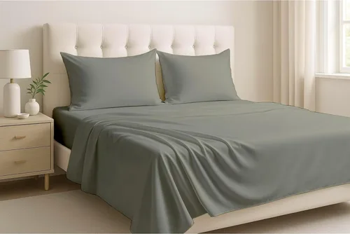 Miniatura 19 de Cottingon Juego de sábanas de 4 piezas extra profundas de 100 % algodón, ropa de cama suave y de lujo que se adapta a bolsillos extra profundos