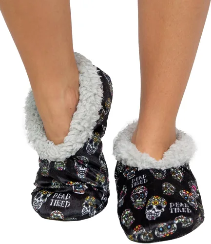 Miniatura 3 de Lazy One Pantuflas peludas para mujer, bonitas pantuflas de casa con forro polar, bonitos calcetines