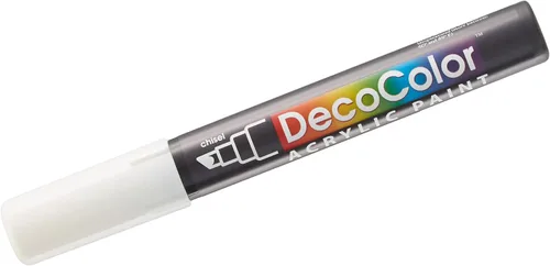 Marcador de pintura acrílica DecoColor blanco Mu