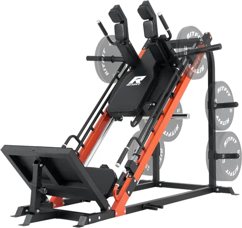RitFit Máquina de sentadillas 3 en 1 para gimnasio en casa, capacidad de 1500 libras, diseño compacto que ahorra espacio con múltiples ángulos de