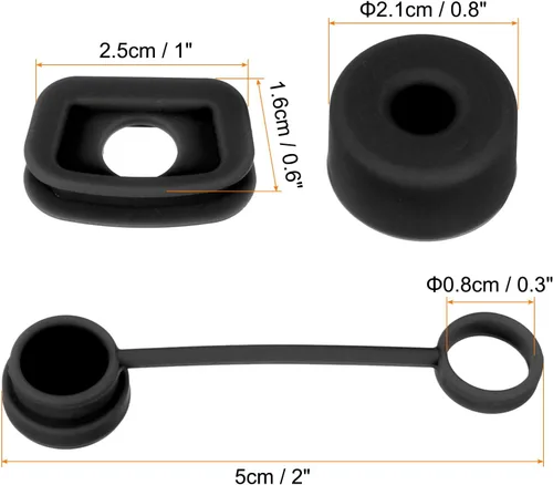 Miniatura 2 de PATIKIL Tapón de silicona para popote 1.0 de 40 onzas/30 onzas, juego de 6 accesorios para vasos que incluye 2 tapas para pajilla, 2 tapones