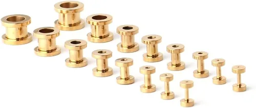 Miniatura 13 de Ruifan kit de 16 expansores de acero quirúrgico, 8 pares, 14 g - 00 g (1.6 mm-10 mm)