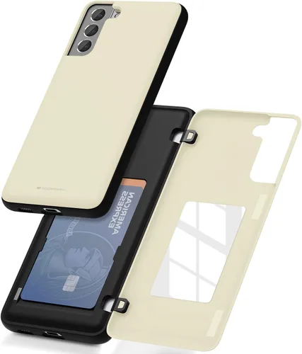 Miniatura 47 de GOOSPERY Funda tipo cartera para Samsung Galaxy S22 Ultra, [tarjetero] parachoques magnético de puerta con cierre automático, cubierta protectora