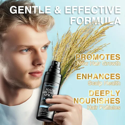 Miniatura 2 de Suero natural para el crecimiento del cabello para hombres: aceite para el cabello y el cuero cabelludo con romero, aceite de batana, agua de arroz