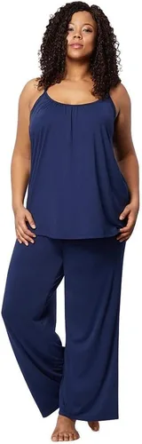 Miniatura 2 de 32 DEGREES Camiseta de tirantes para mujer, drapeada, con copa integrada